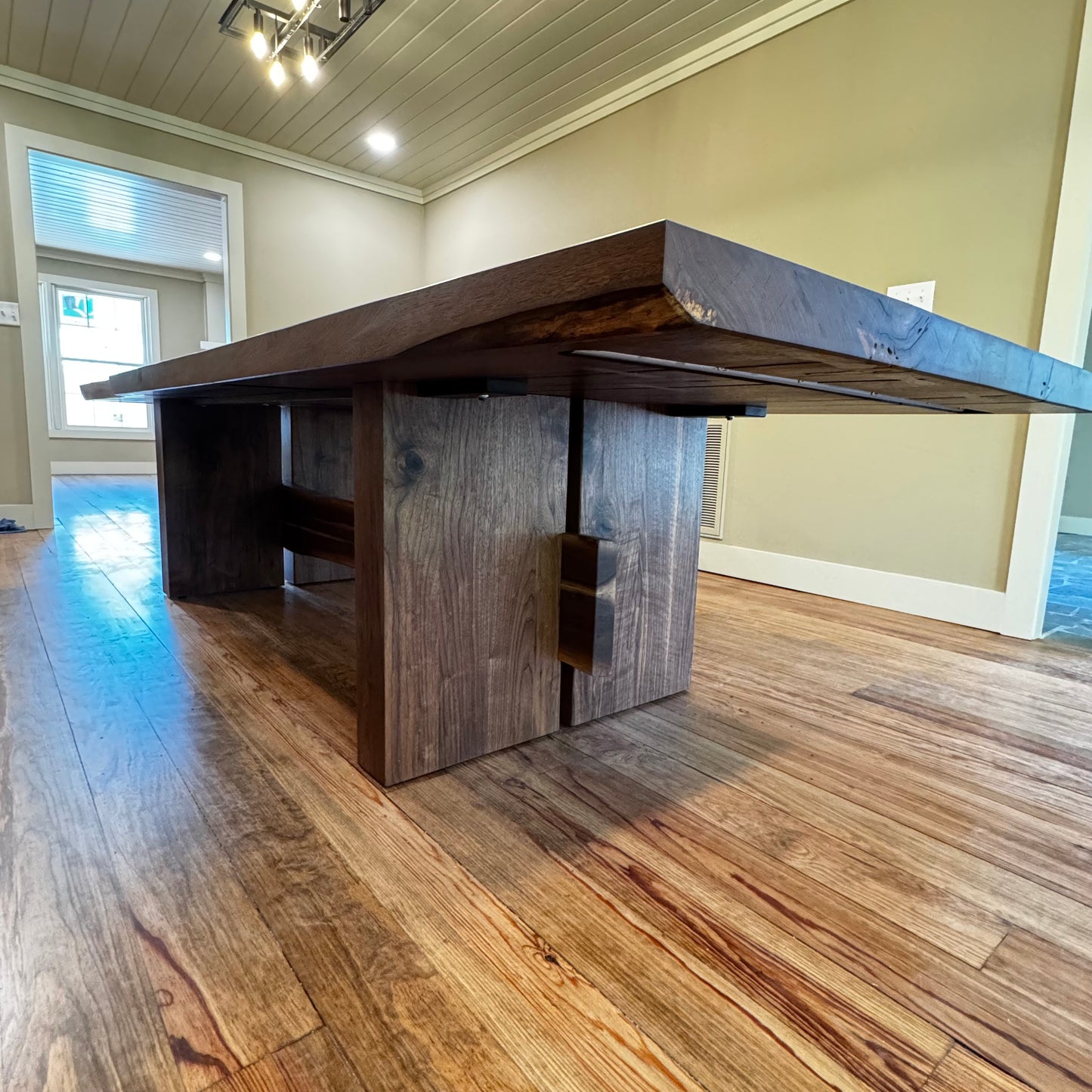 Book-Matched Walnut Slab Dining Table