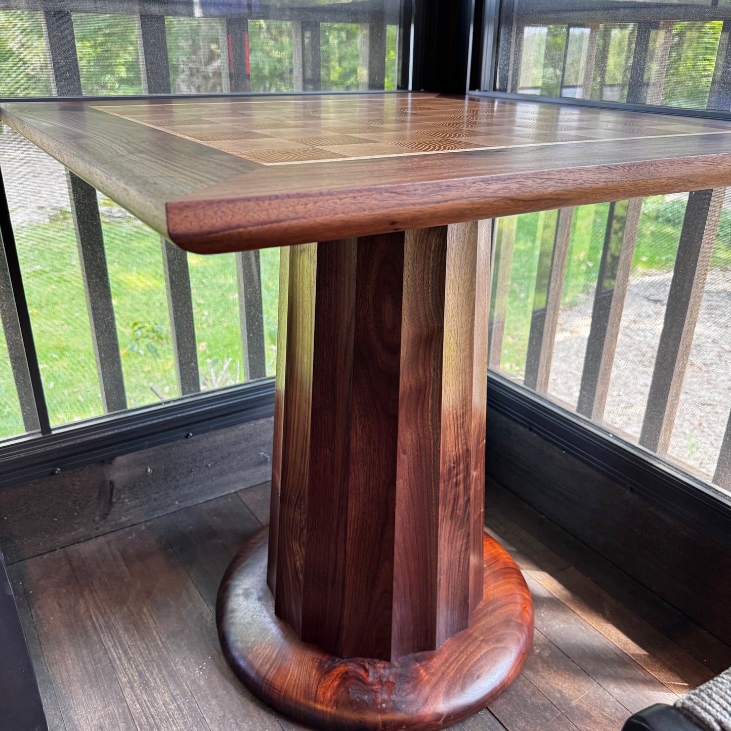 Fluted Checkerboard Table