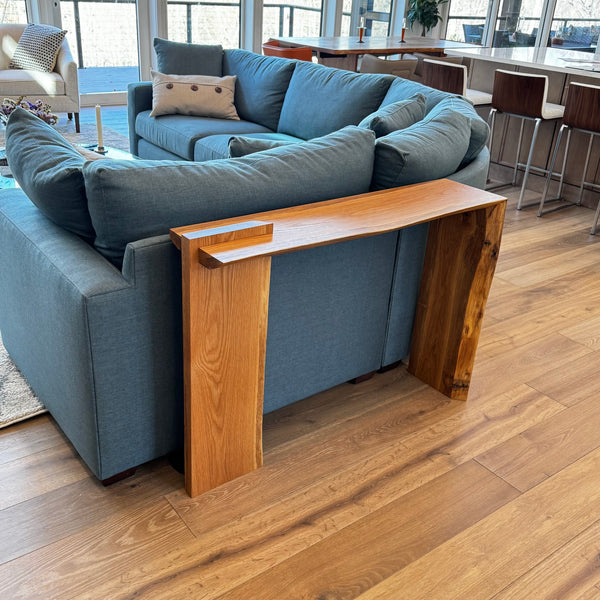 Natural-Edge Sofa Table